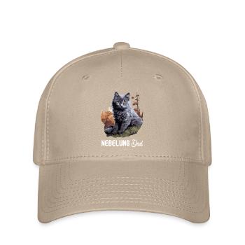 Nebelung Kätzchen Nebelung Katze - Flexfit Cap - Khaki - Vorne