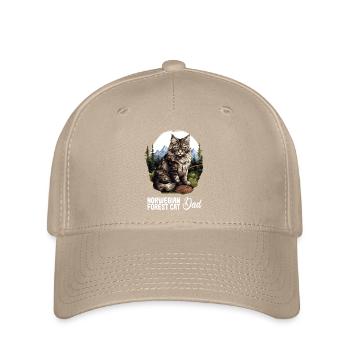 Norwegian Forest Cat Norwegische Waldkatze - Flexfit Cap - Khaki - Vorne