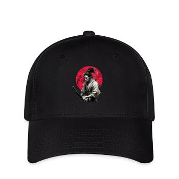 Japanese Samurai Graphic Vintage - Flexfit Cap - black - Front