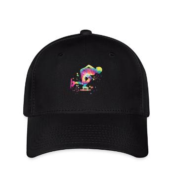 Speed skater Sportswoman Speed Skating - Flexfit Cap - black - Front