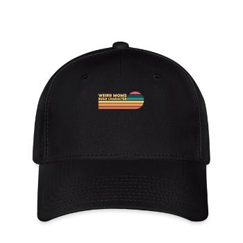 Weird Moms Build Character - Flexfit Cap - Schwarz - Vorne