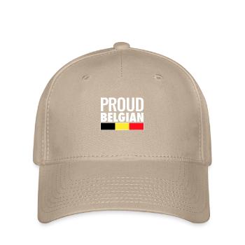 Fier Belge Belgique Drapeau Belge Belge - Casquette Flexfit - kaki - Devant