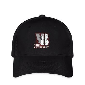 Moteur Vintage Moteur V8 Muscle Car Puissance en chevaux - Casquette Flexfit - noir - Devant