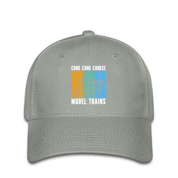 Vintage Model Railroad - Flexfit Cap - green-grey - Front