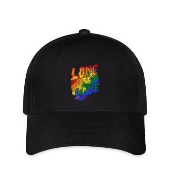L’amour est l’amour fiertéconcours de design2024 - Casquette Flexfit - noir - Devant