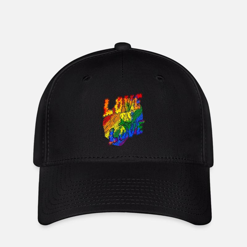 L’amour est l’amour fiertéconcours de design2024 - Casquette Flexfit - noir