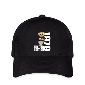 Limited Edition 1979 Bär Bären Geburtstag 1979 - Flexfit Cap - Schwarz - Vorne