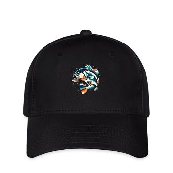 Poisson bar - Casquette Flexfit - noir - Devant