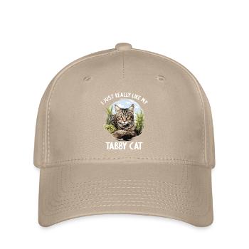 Tabby Kitten Tabby Cat - Flexfit Cap - khaki - Front