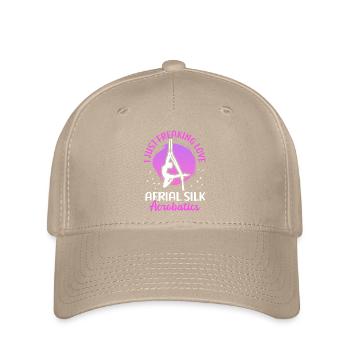 Cadeau d’acrobaties en tissu vertical en soie aérienne - Casquette Flexfit - kaki - Devant