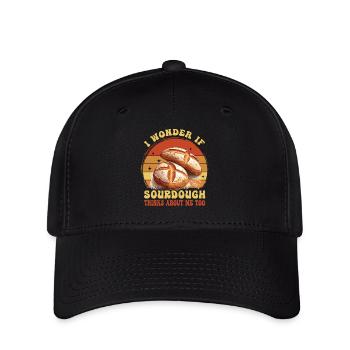Boulangerie Boulangerie Amateur Passionné de Levain Rétro - Casquette Flexfit - noir - Devant