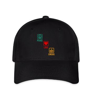 Circus Peace Love Circus Circus Performer Gift - Flexfit Cap - black - Front