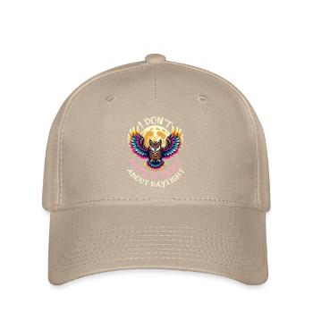 MAJESTIC OWL : JE M’EN FOUS DE LA LUMIÈRE DU JOUR - Casquette Flexfit - kaki - Devant