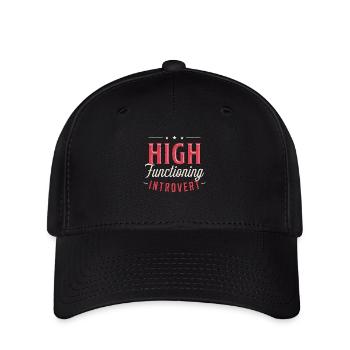 Introvert High Functioning Introverted Personality - Flexfit Cap - Schwarz - Vorne