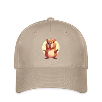 Capybara confus - Casquette Flexfit - kaki - Devant