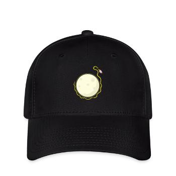Rakete umkreist Mond - Flexfit Cap - Schwarz - Vorne