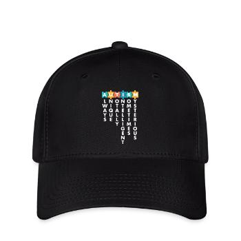 Pièce de puzzle du Mois de la sensibilisation à l’autisme - Casquette Flexfit - noir - Devant