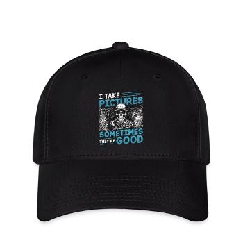 Photographer I Take Pictures Sometimes Photo Shoot - Flexfit Cap - Schwarz - Vorne