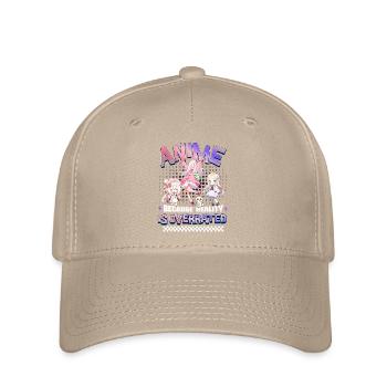 Anime Because Reality Is Overrated - Flexfit Cap - Khaki - Vorne