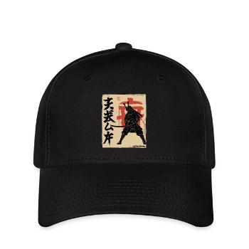 Japan Japanese vintage retro samurai - Flexfit Cap - black - Front