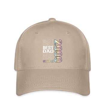 Best dad in the world since 2000 Father's Day - Flexfit Cap - khaki - Front