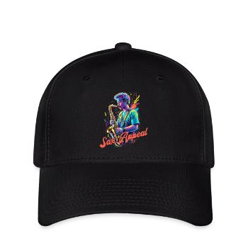 Conception de saxophone amusante pour les amateurs de musique jazz - Casquette Flexfit - noir - Devant