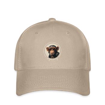 Affe Sonnenbrille Cool - Flexfit Cap - Khaki - Vorne