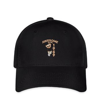 1969 Geburtstag Cool Teddy Bär Awesome since - Flexfit Cap - Schwarz - Vorne