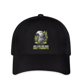 Perroquets gris d’Afrique - Casquette Flexfit - noir - Devant