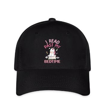 I read unicorn after bedtime - Flexfit Cap - black - Front