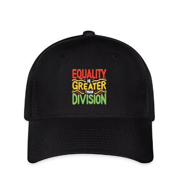 Equality is greater than division African History - Flexfit Cap - black - Front