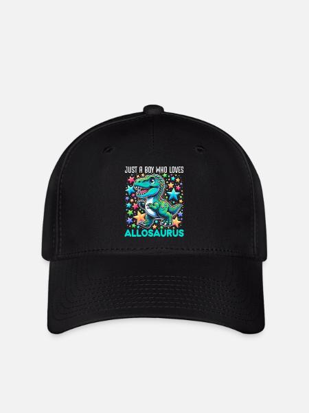 Dinosaurierliebhaber Dino Allosaurus - Flexfit Cap - Schwarz