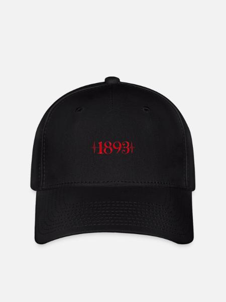 1893 Herzschlag Stuttgart Fußball - Flexfit Cap - Schwarz