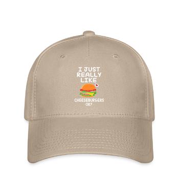 Cheeseburger - Flexfit Cap - Khaki - Vorne