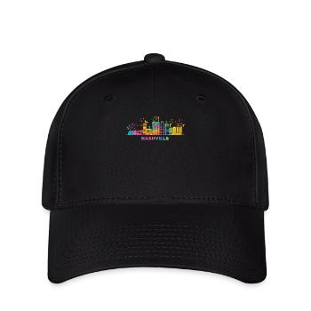 Nashvillian Skyline Nashville - Flexfit Cap - Schwarz - Vorne
