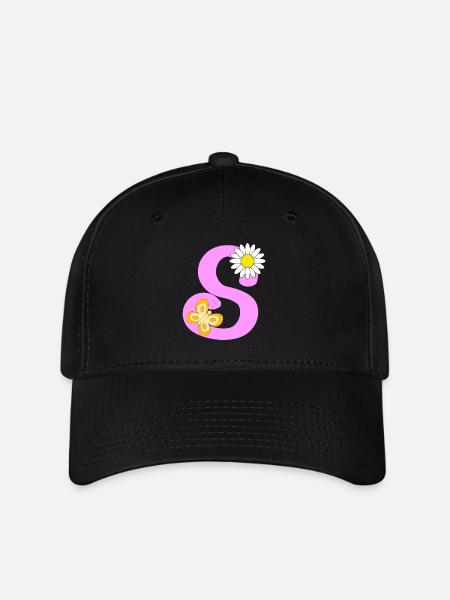 S Buchstabe - Flexfit Cap - Schwarz