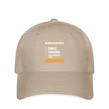 Handwerker Beziehungsstatus - Flexfit Cap - Khaki - Vorne