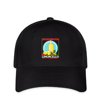 Limoncello Lemon Liqueur Limoncellos Gift - Flexfit Cap - black - Front