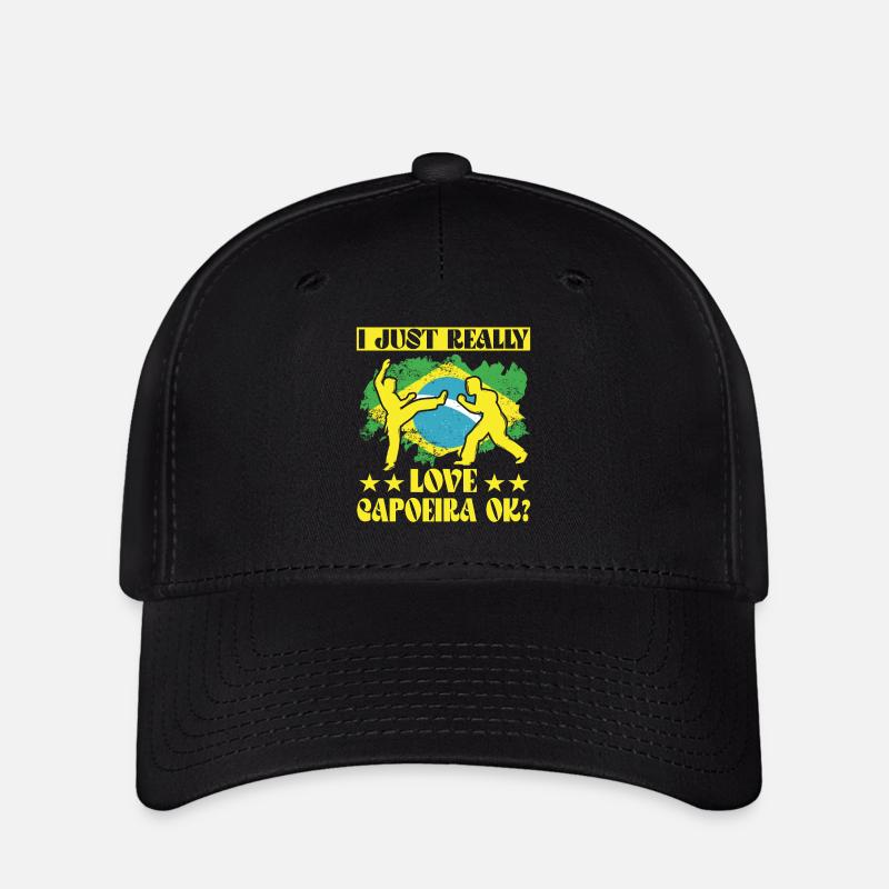 J’adore vraiment la Capoeira, d’accord ? - Casquette Flexfit - noir