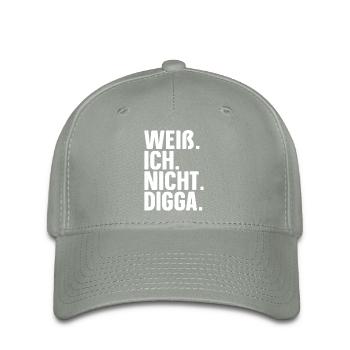 Je ne connais pas Digga Drôle Je ne connais pas Digga - Casquette Flexfit - gris vert - Devant
