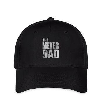 Meyer Vater Papa Geschenkidee Vatertag - Flexfit Cap - Schwarz - Vorne