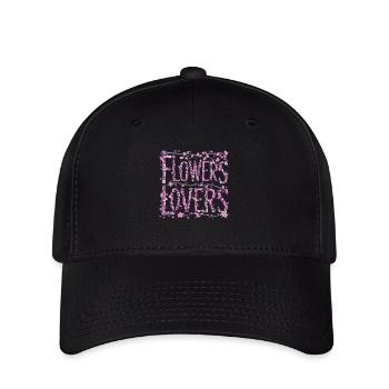Floristin Flowers Lovers - Flexfit Cap - Schwarz - Vorne
