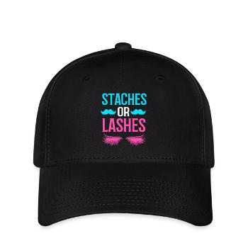 Gender Reveal Babyshower - Flexfit Cap - Schwarz - Vorne