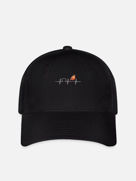 Robin Rotkehlchen - Flexfit Cap - Schwarz