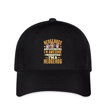 Hérisson - Casquette Flexfit - noir - Devant