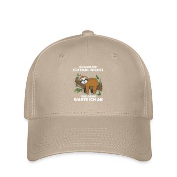 Funny sloth, no desire - Flexfit Cap - khaki - Front
