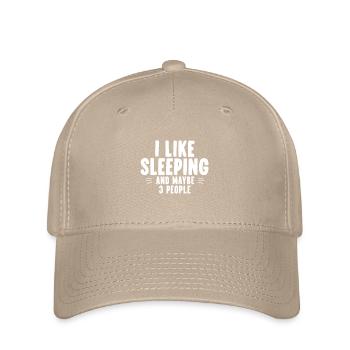I like Sleeping and maybe three People Resting my - Flexfit Cap - khaki - Front