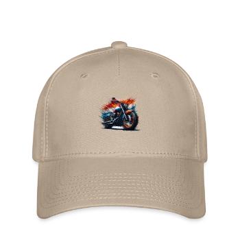 Holländische Farben Motorradhemden, Motorrad - Flexfit Cap - Khaki - Vorne