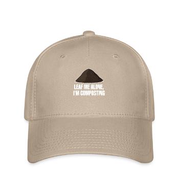 Feuille-moi seul je composte - Casquette Flexfit - kaki - Devant