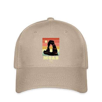 Moab, Utah - Casquette Flexfit - kaki - Devant